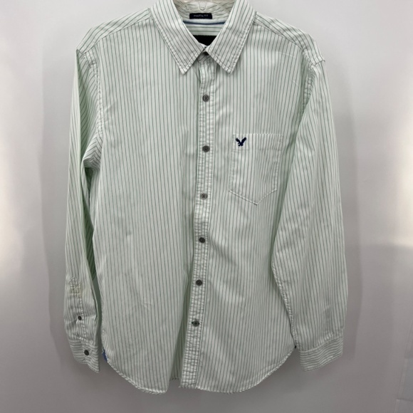 3 American Eagle Outfitters Button down shirts All Size Large - Picture 14 of 15